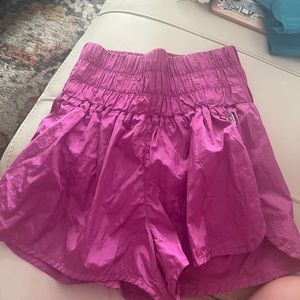hot pink free people movement shorts 🌸